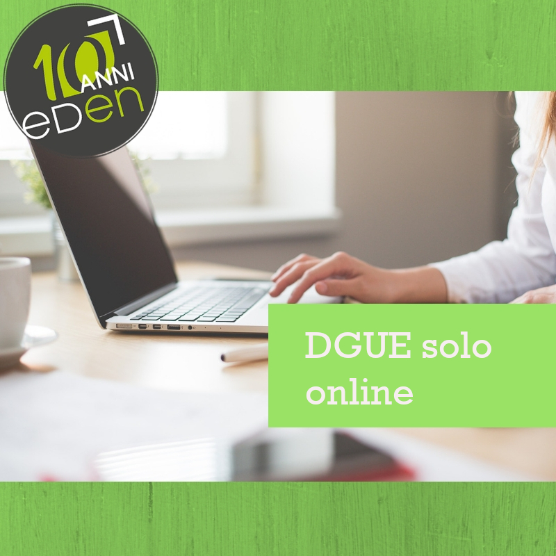 DGUE : solo online dal 18 Ottobre