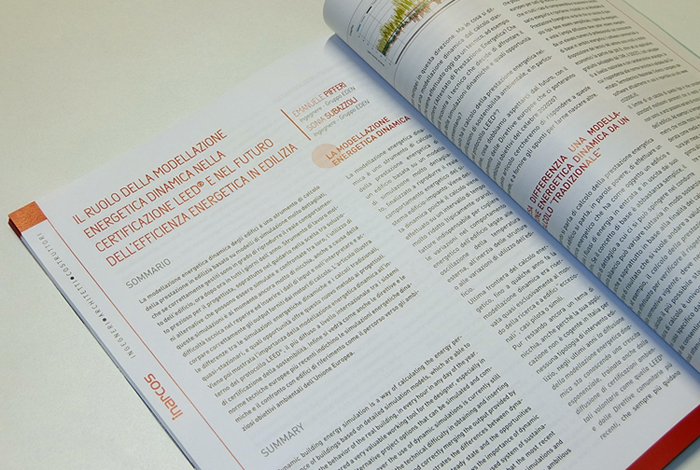 Articolo sulla Modellazione Energetica Dinamica per Inarcos