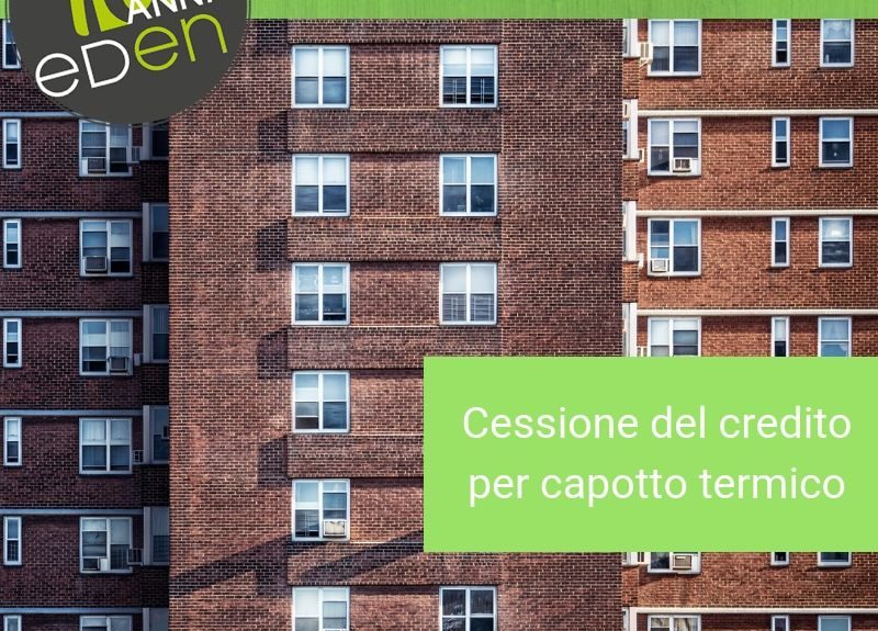 cessione del credito cappotto termico