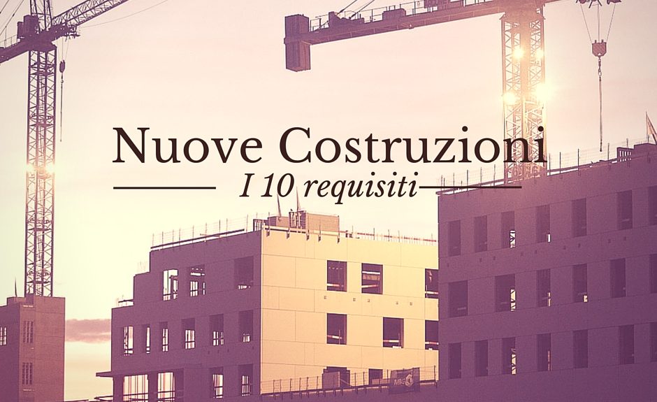 nuove costruzioni edilizia