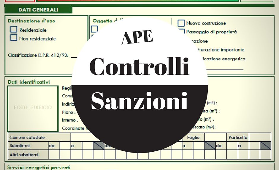 APE sanzioni e controlli