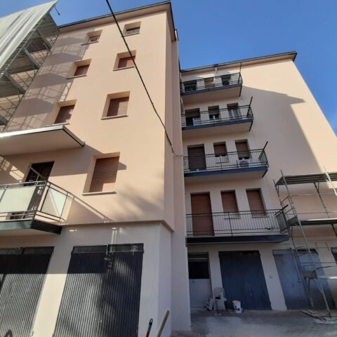 condominio via del faggiolo dopo l'intonaco